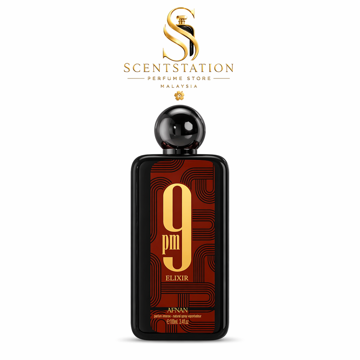 Afnan 9PM Elixir EDP 100ML authentic oriental spicy unisex perfume