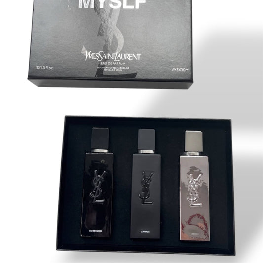 Yves Saint Laurent MYSLF 3-Piece Eau de Parfum Gift Set – 30ml Each for Men
