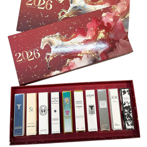 2026 New Year Fragrance Fortune Box 10-Piece Mini Perfume Gift Set – 10ml Each