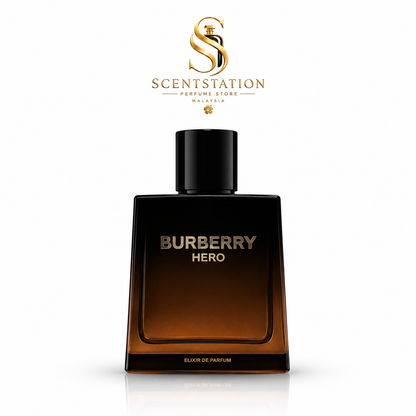 Burberry Hero Elixir de Parfum (EDP) for Men | Luxury Woody Amber Fragrance | Long Lasting Perfume
